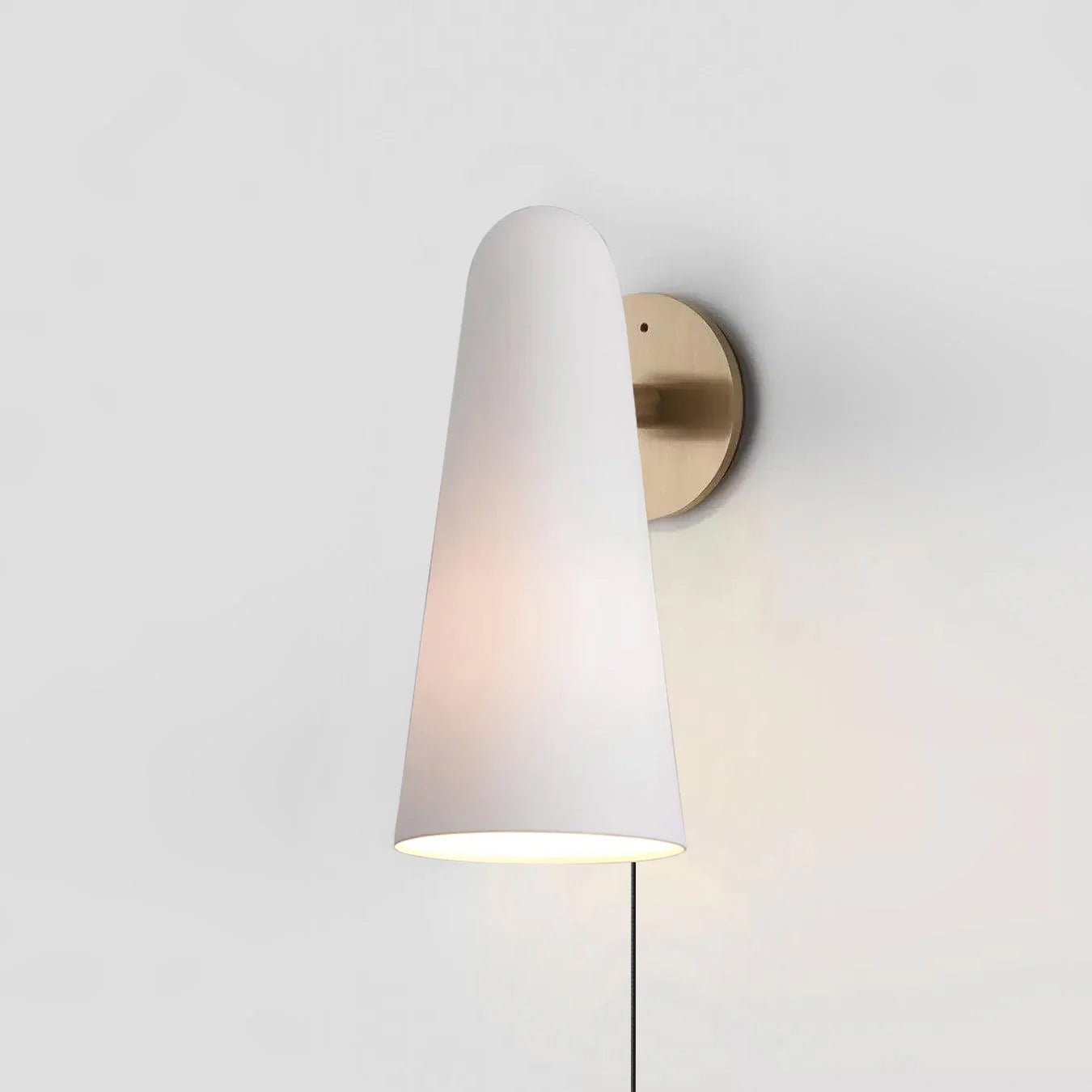 Velivira Conical Glass Wall Light