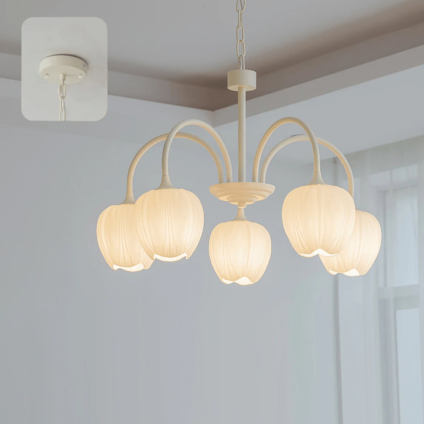 Aria Fresh Tulip Chandeliers