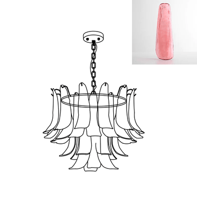 Glyra Amber Bloom Chandelier