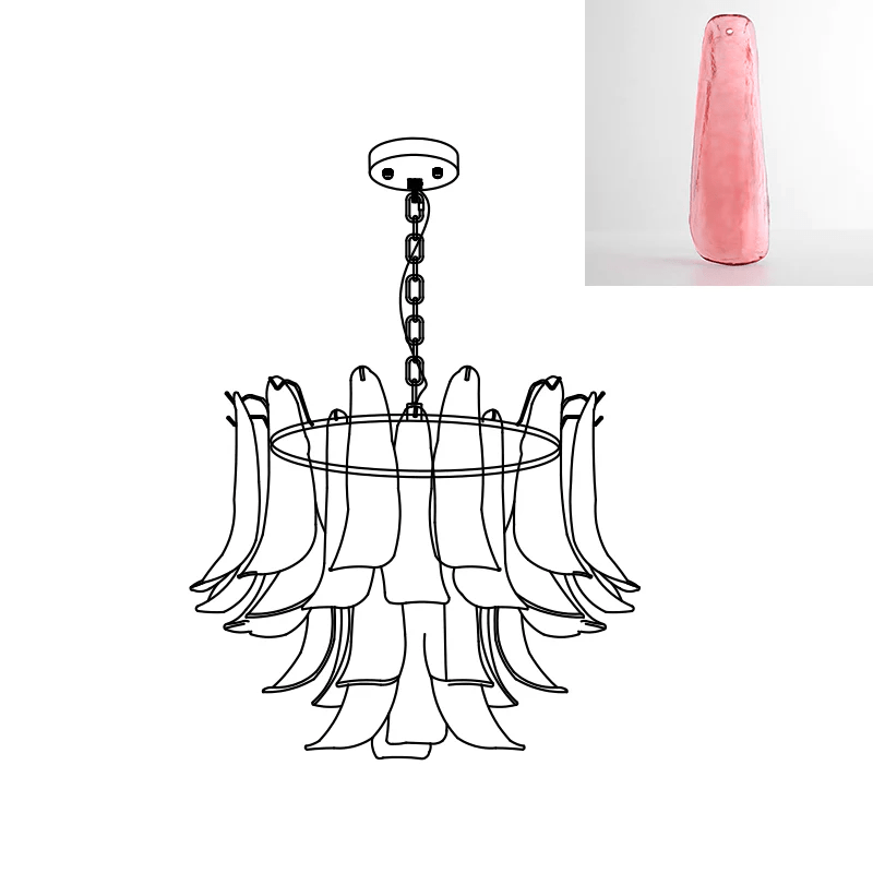Glyra Amber Bloom Chandelier