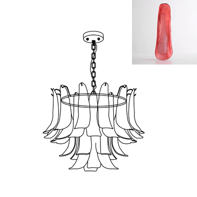 Glyra Amber Bloom Chandelier