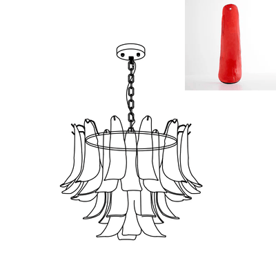 Glyra Amber Bloom Chandelier