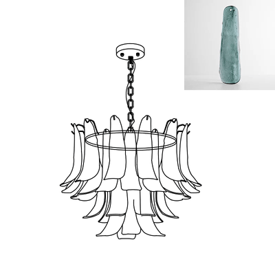 Glyra Amber Bloom Chandelier