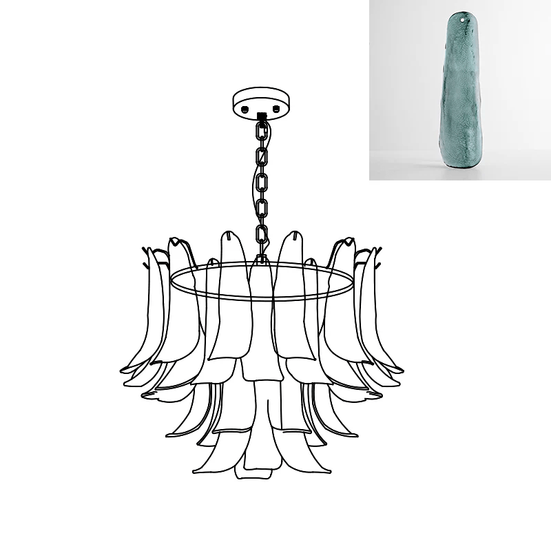Glyra Amber Bloom Chandelier