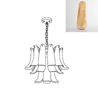 Glyra Amber Bloom Chandelier
