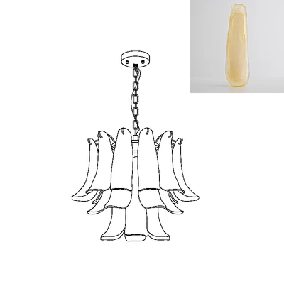 Glyra Amber Bloom Chandelier