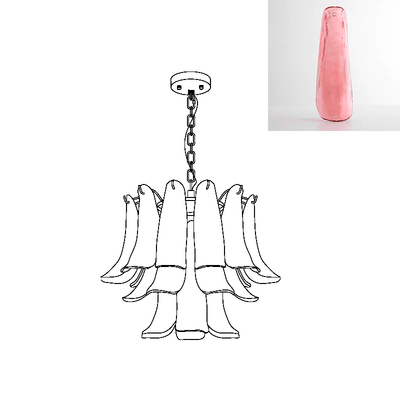 Glyra Amber Bloom Chandelier