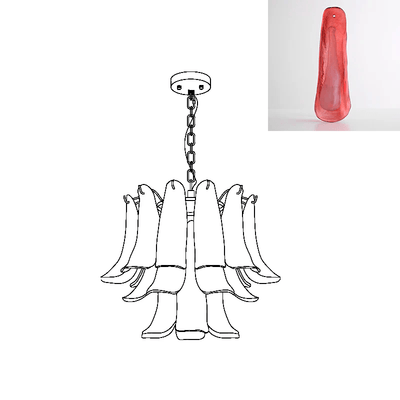 Glyra Amber Bloom Chandelier