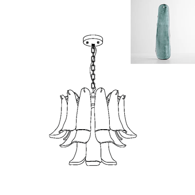 Glyra Amber Bloom Chandelier