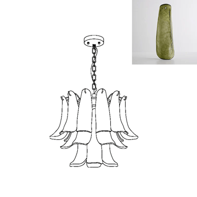Glyra Amber Bloom Chandelier