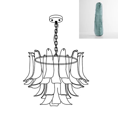Glyra Amber Bloom Chandelier