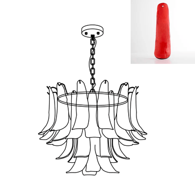Glyra Amber Bloom Chandelier