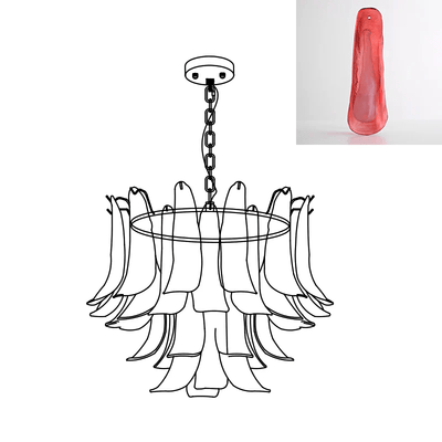 Glyra Amber Bloom Chandelier