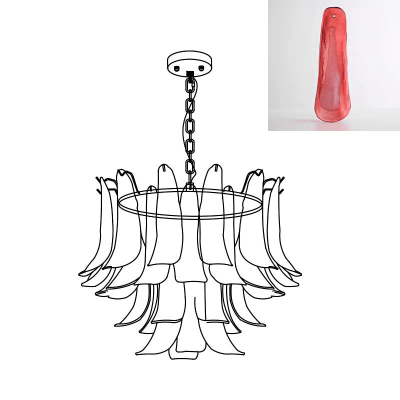 Glyra Amber Bloom Chandelier