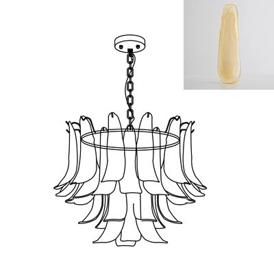 Glyra Amber Bloom Chandelier