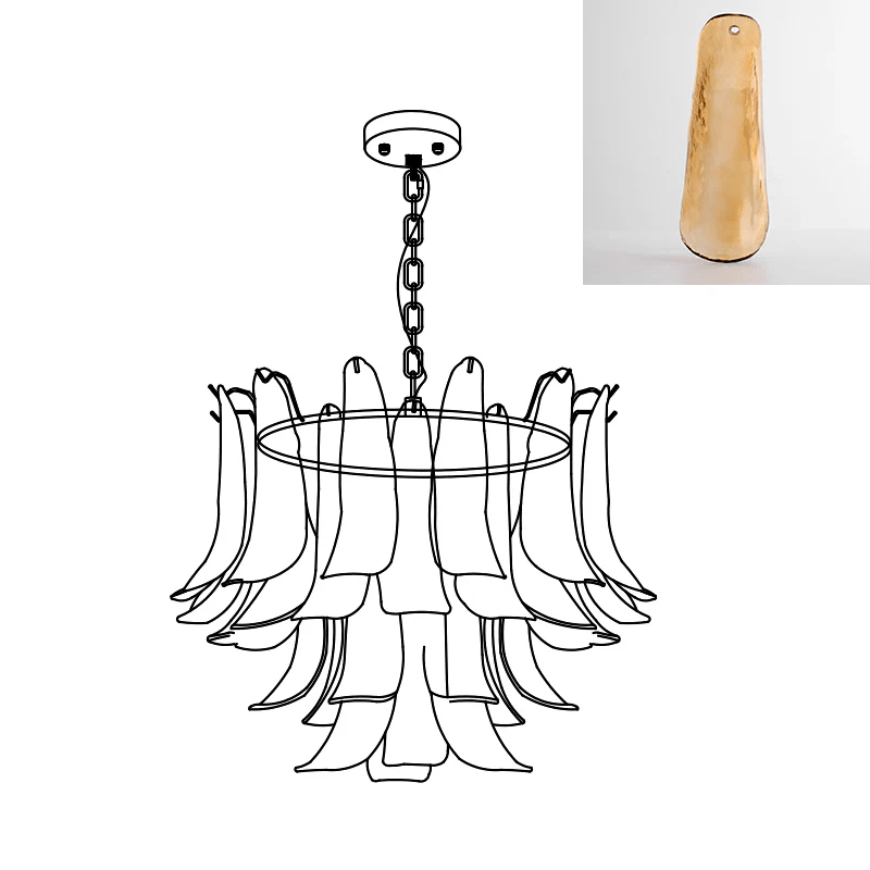 Glyra Amber Bloom Chandelier