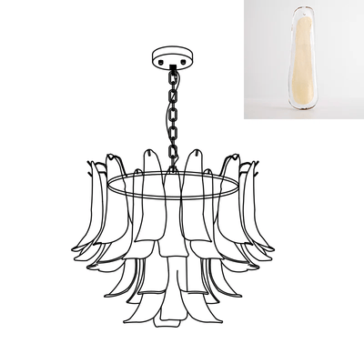 Glyra Amber Bloom Chandelier