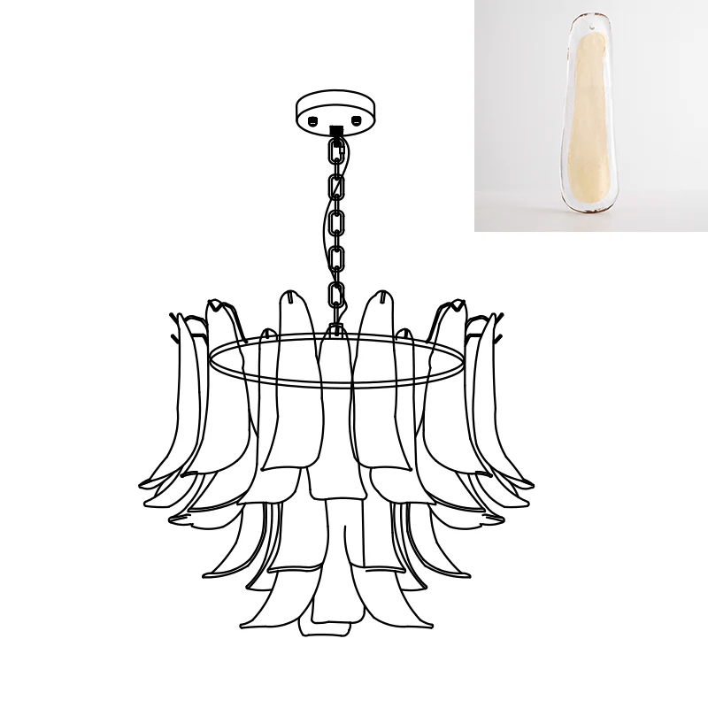 Glyra Amber Bloom Chandelier