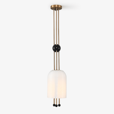 Qir Traditional Elegance Glass Pendant Light