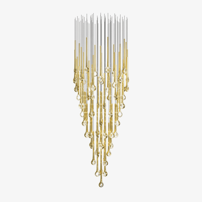 Cicarir Gradient Gold Glass Chandelier