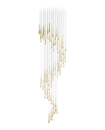 Cicarir Gradient Gold Glass Chandelier