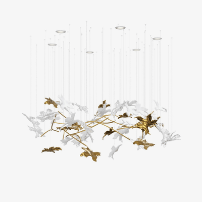 Arinan Floral Glass Chandelier