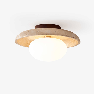 Tavaiella Minimalist Travertine Ceiling Light