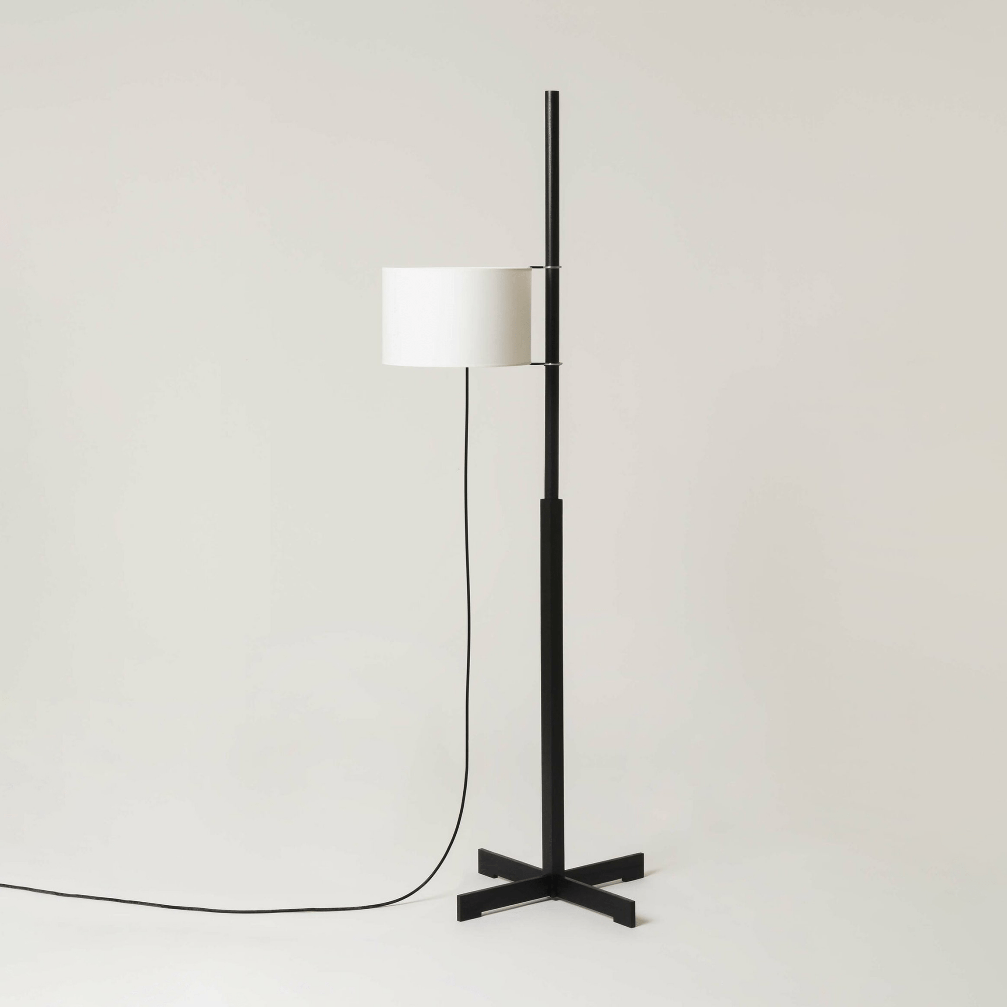 Jex Wood Fabric Floor Lamp