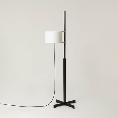 Jex Wood Fabric Floor Lamp