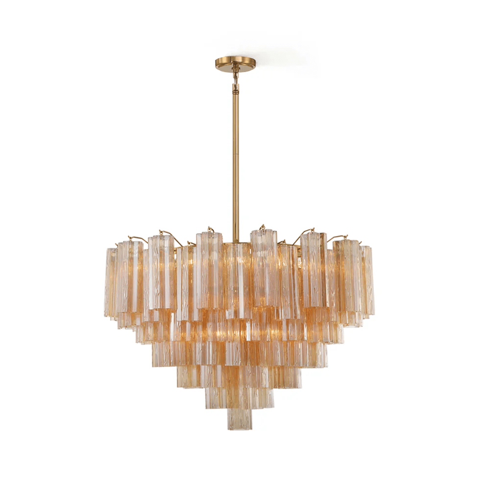 Bop Chandelier Virella Murano Glass Tube Luxury