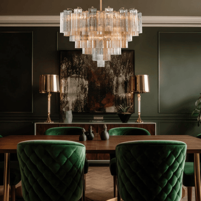 Bop Chandelier Virella Murano Glass Tube Luxury