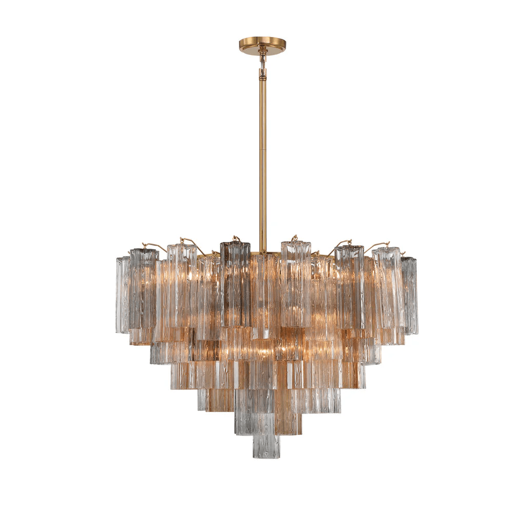 Bop Chandelier Virella Murano Glass Tube Luxury