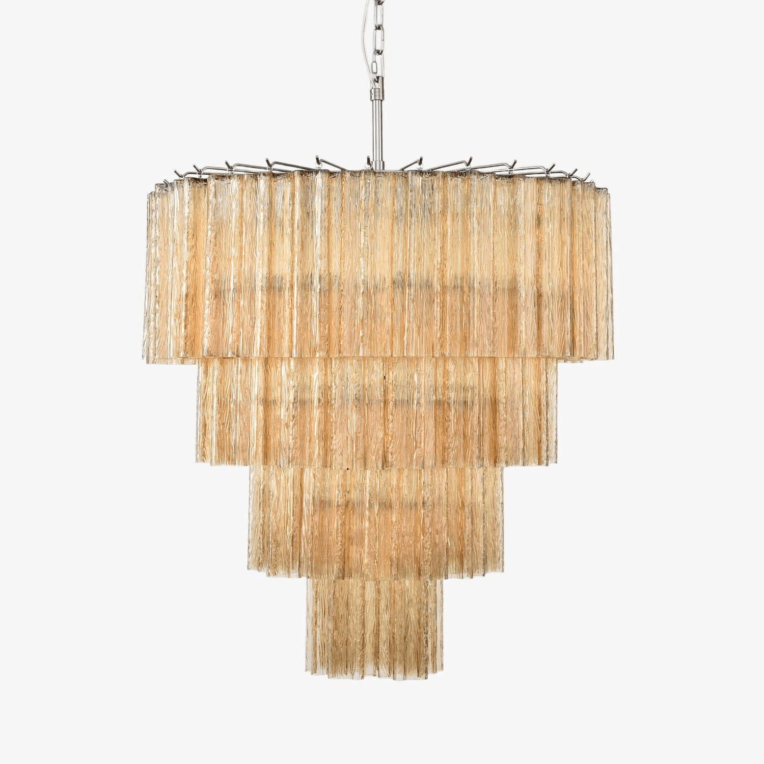 Velanora Chandelier Cascade Layered Glass Elegant Vintage