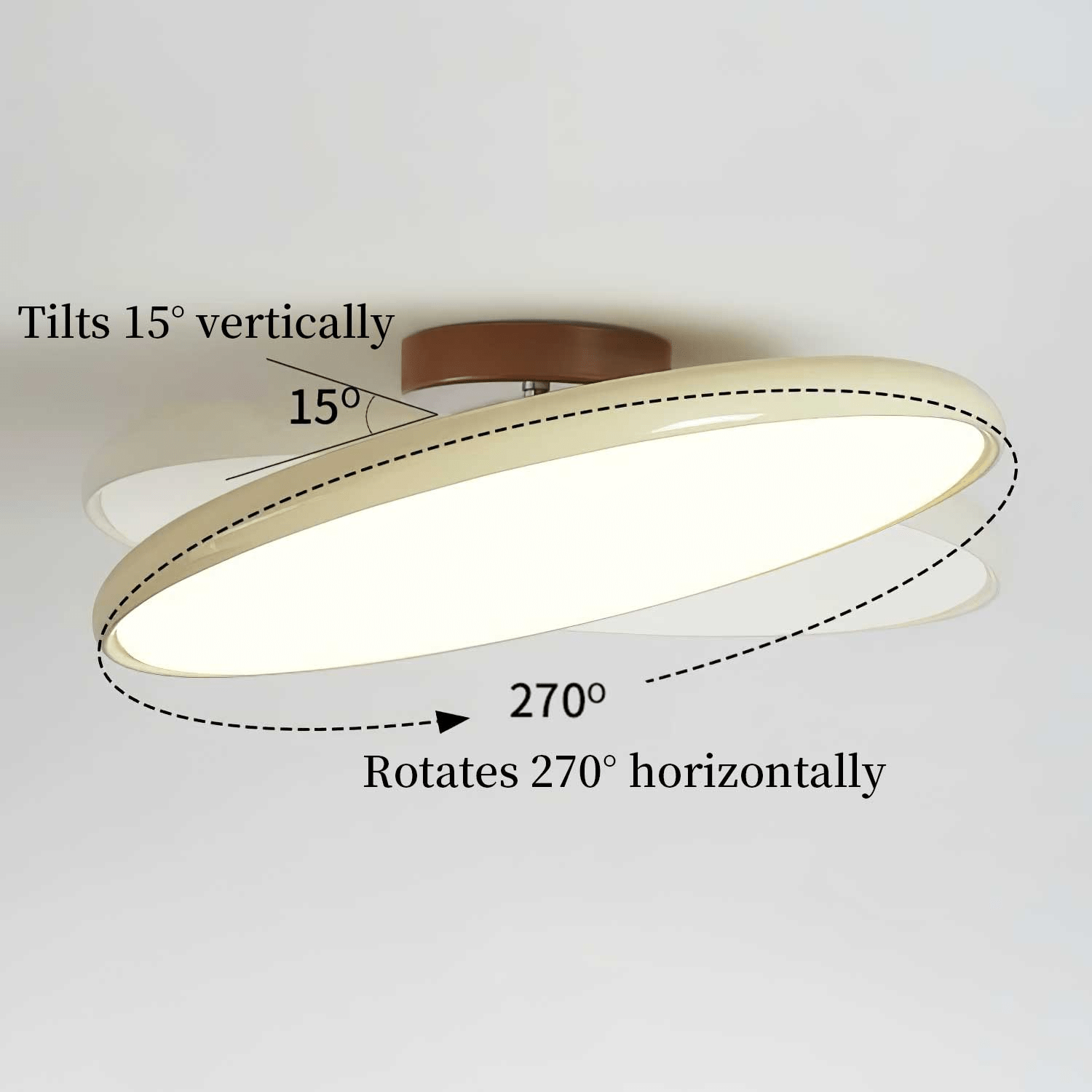 Lustra Ceiling Light Drift Adjustable Round