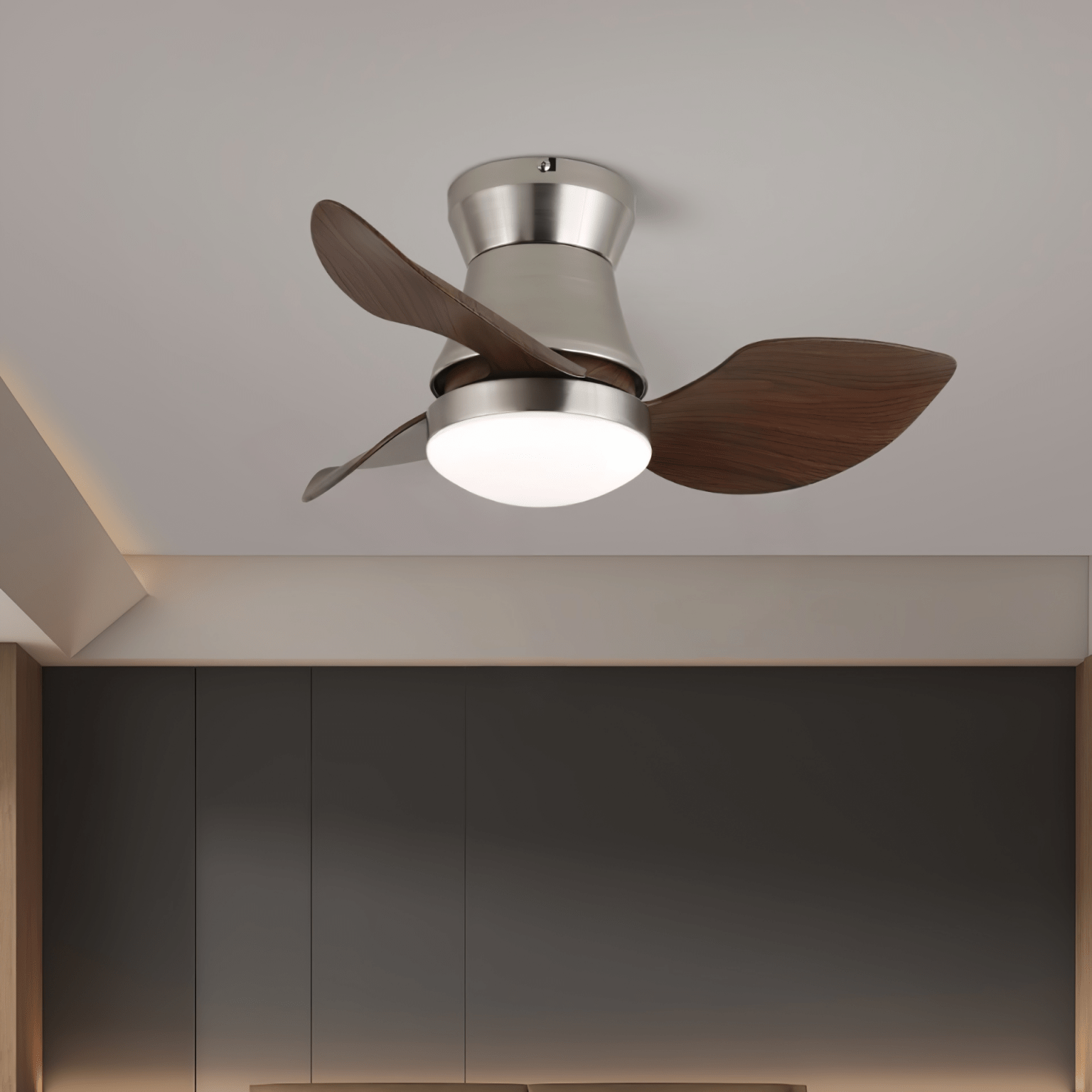 Airlume Modern Wood Ceiling Fan Light