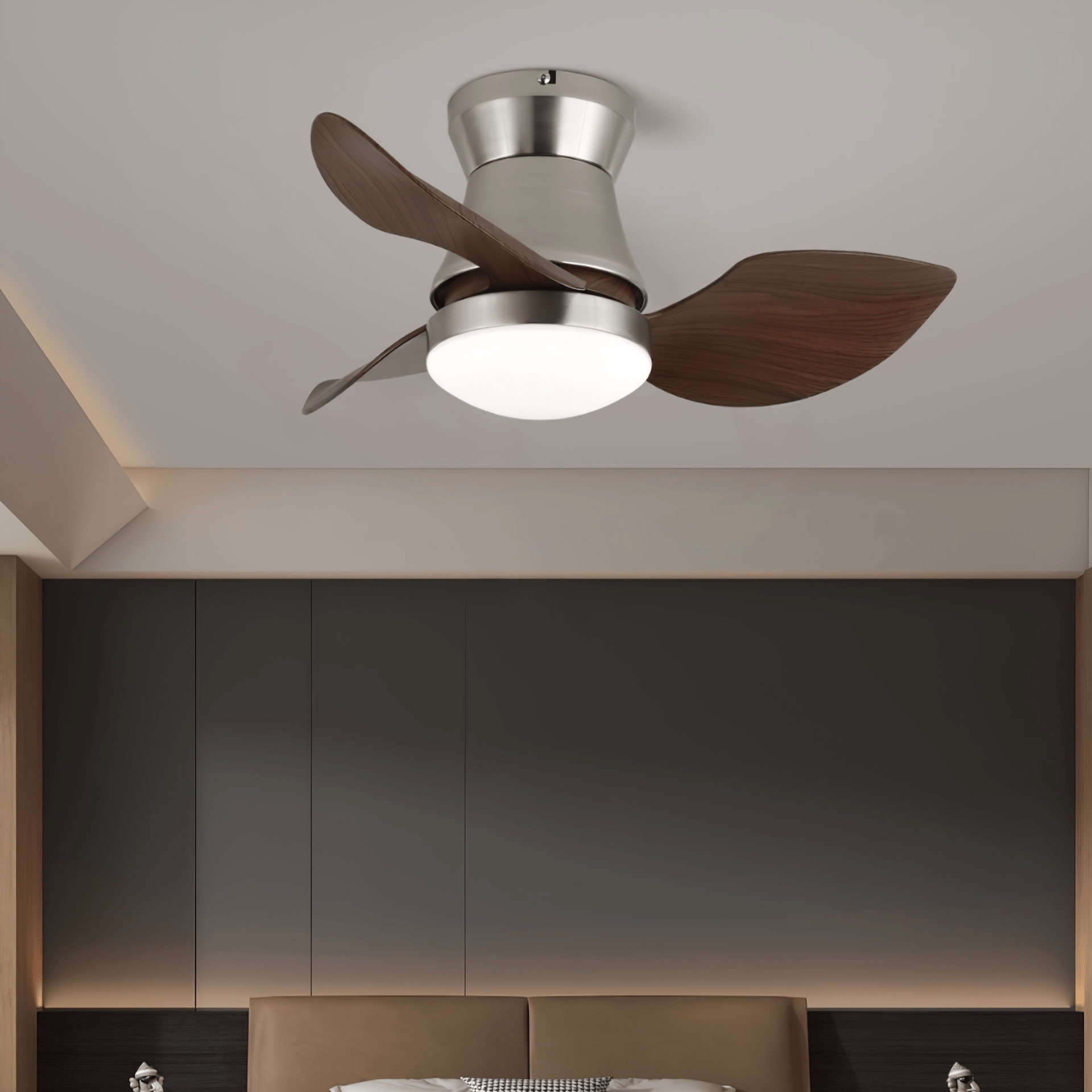 Airlume Modern Wood Ceiling Fan Light