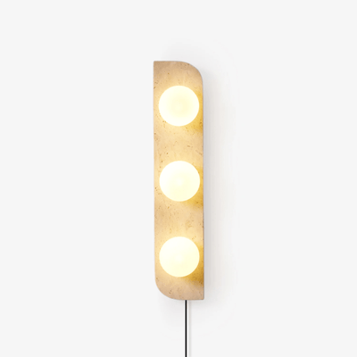 Serearia Minimalist Travertine Plug-In Wall Light