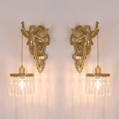 Bex Flying Angel Glass Wall Light