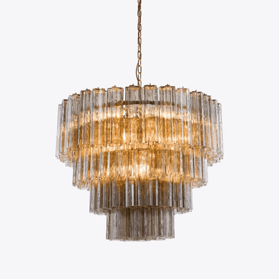 Liorinissa Chandelier Four Tier Fluted Glass