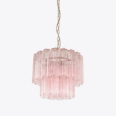 Aelox Chandelier Small Treviso Murano Glass Tube