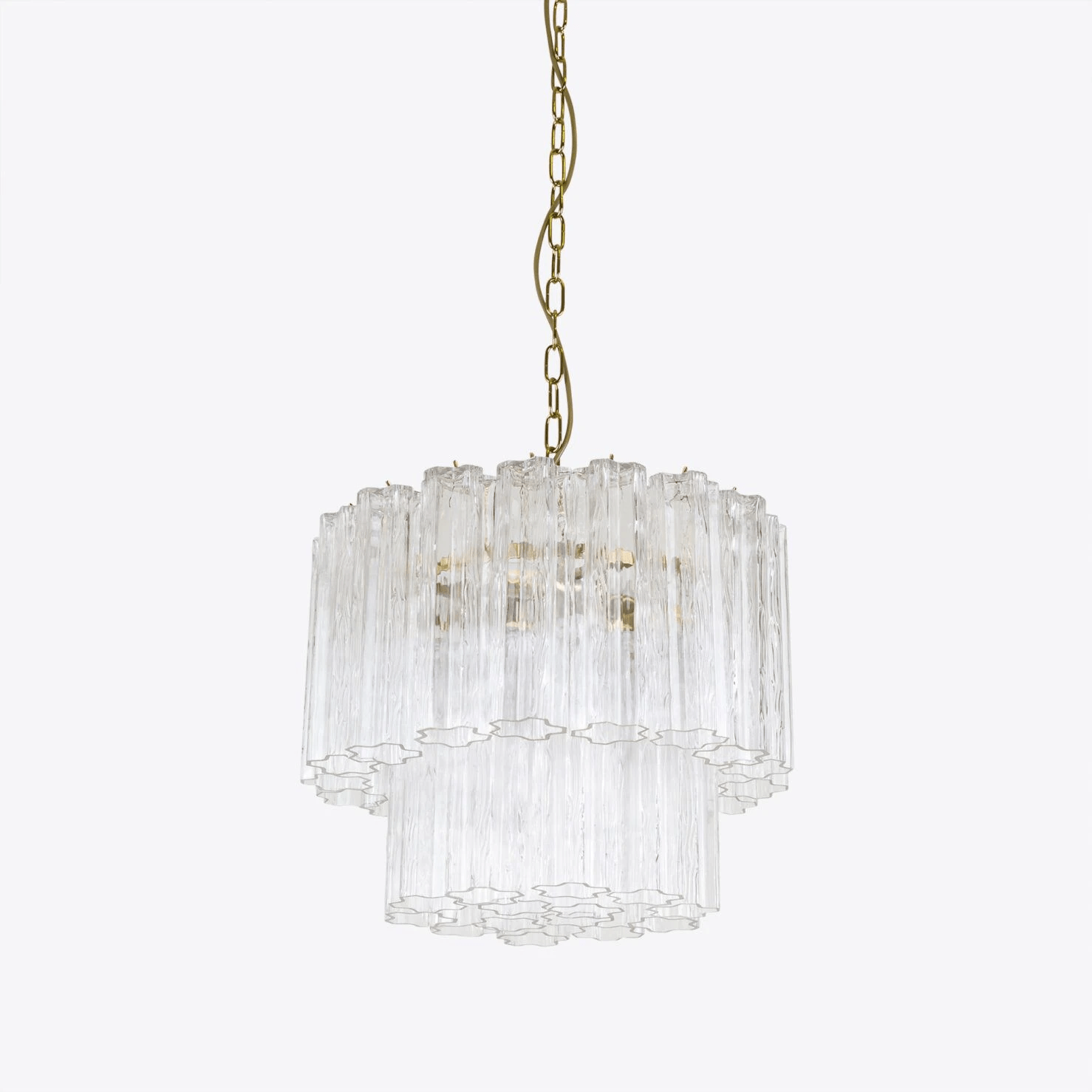 Aelox Chandelier Small Treviso Murano Glass Tube