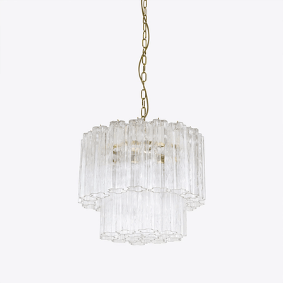 Aelox Chandelier Small Treviso Murano Glass Tube