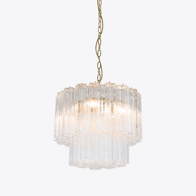 Aelox Chandelier Small Treviso Murano Glass Tube
