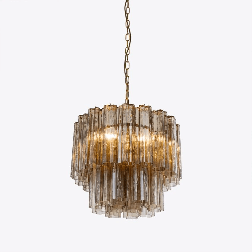 Aelox Chandelier Small Treviso Murano Glass Tube