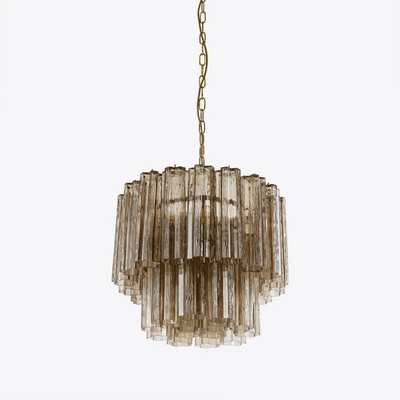 Aelox Chandelier Small Treviso Murano Glass Tube