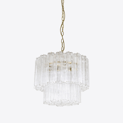 Aelox Chandelier Small Treviso Murano Glass Tube
