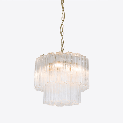 Aelox Chandelier Small Treviso Murano Glass Tube