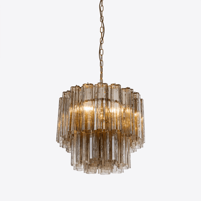 Aelox Chandelier Small Treviso Murano Glass Tube