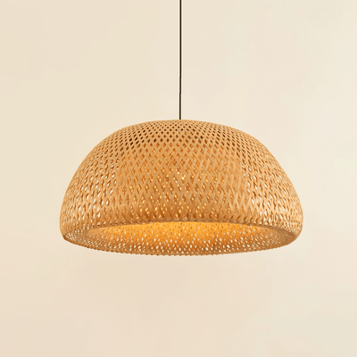 Trtvin Unique Natural Bamboo Pendant Light