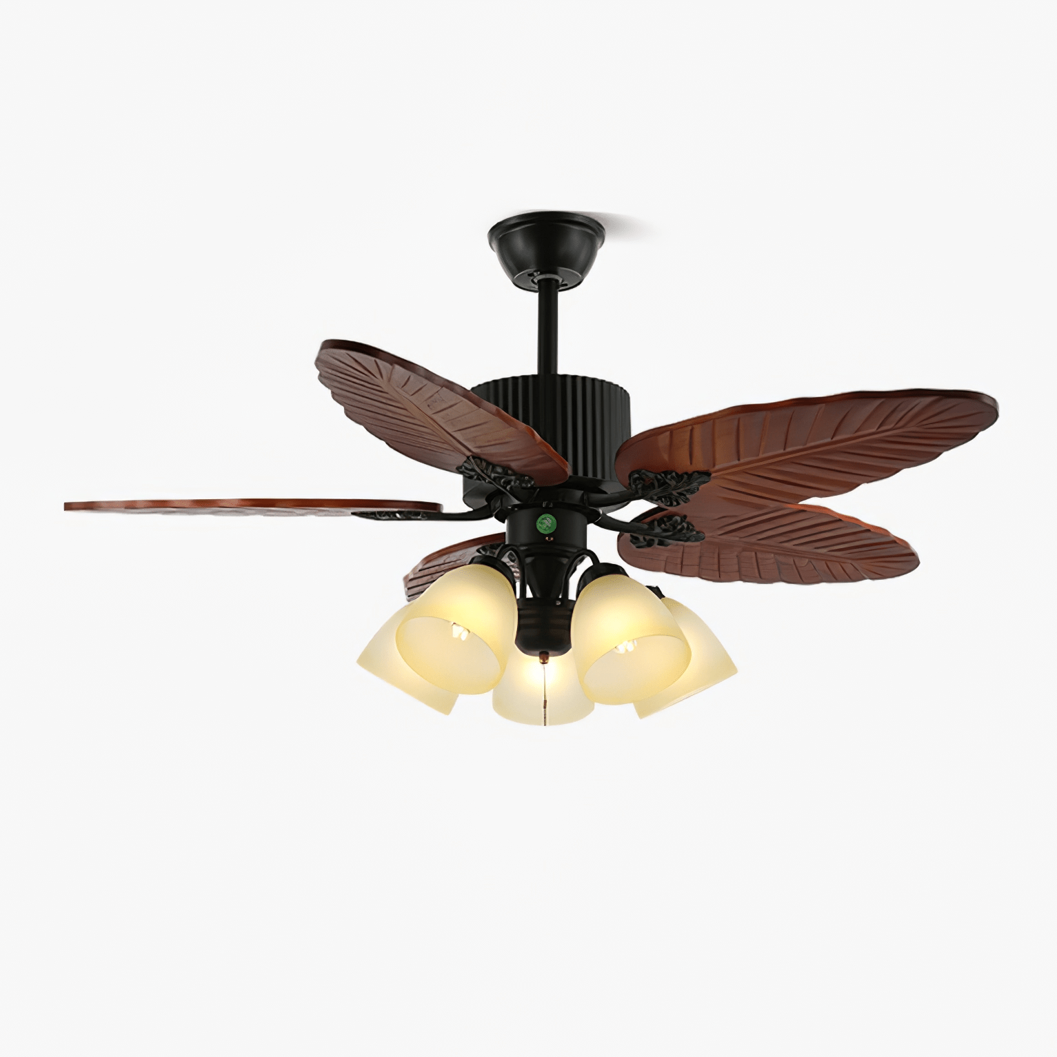 Palmoré Wood Leaves Ceiling Fan Light